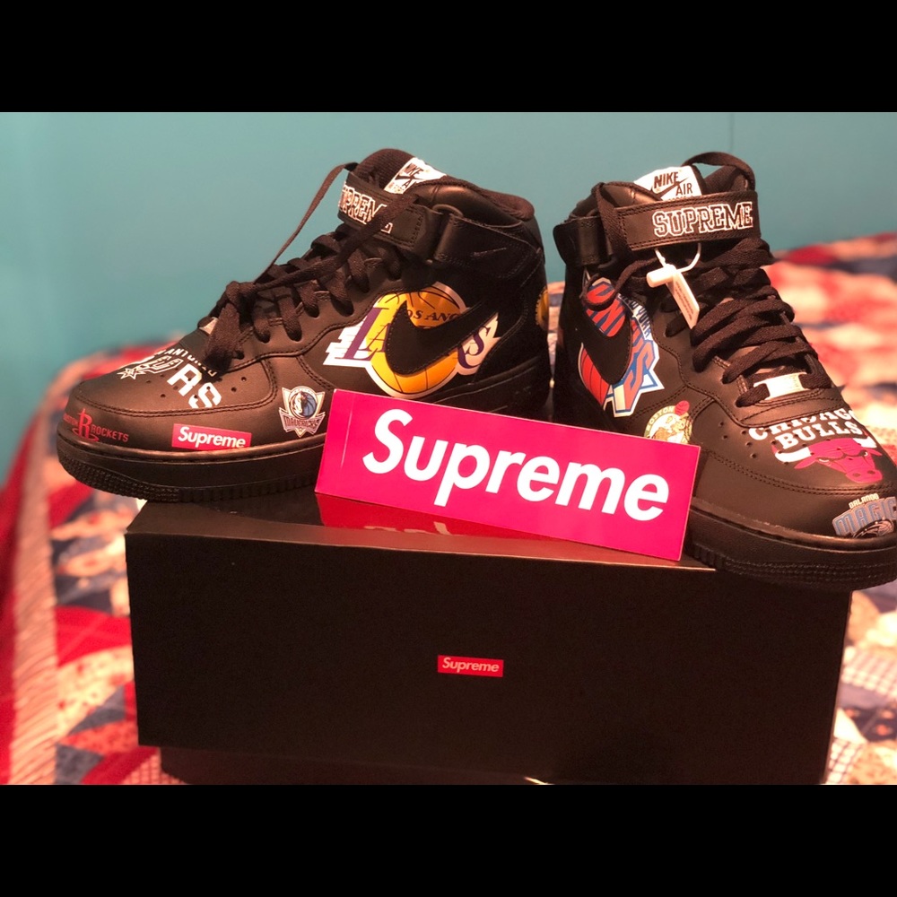 Supreme Nike Air forces+ NBA (Black)